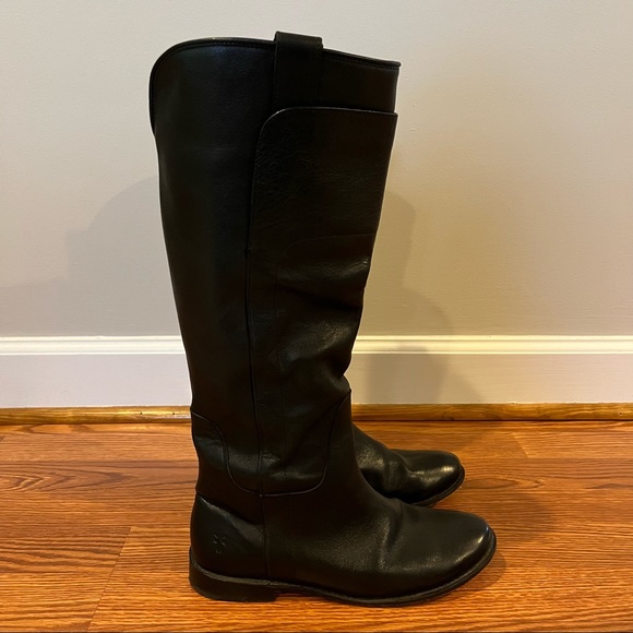 Frye Paige Tall Riding Boot - Black - Size 8 - Picture 2 of 16
